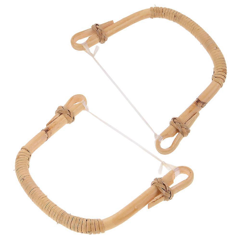 Khaki Wood Teapot Handle for Ceramic Teapots Replacement 8Pcs Set