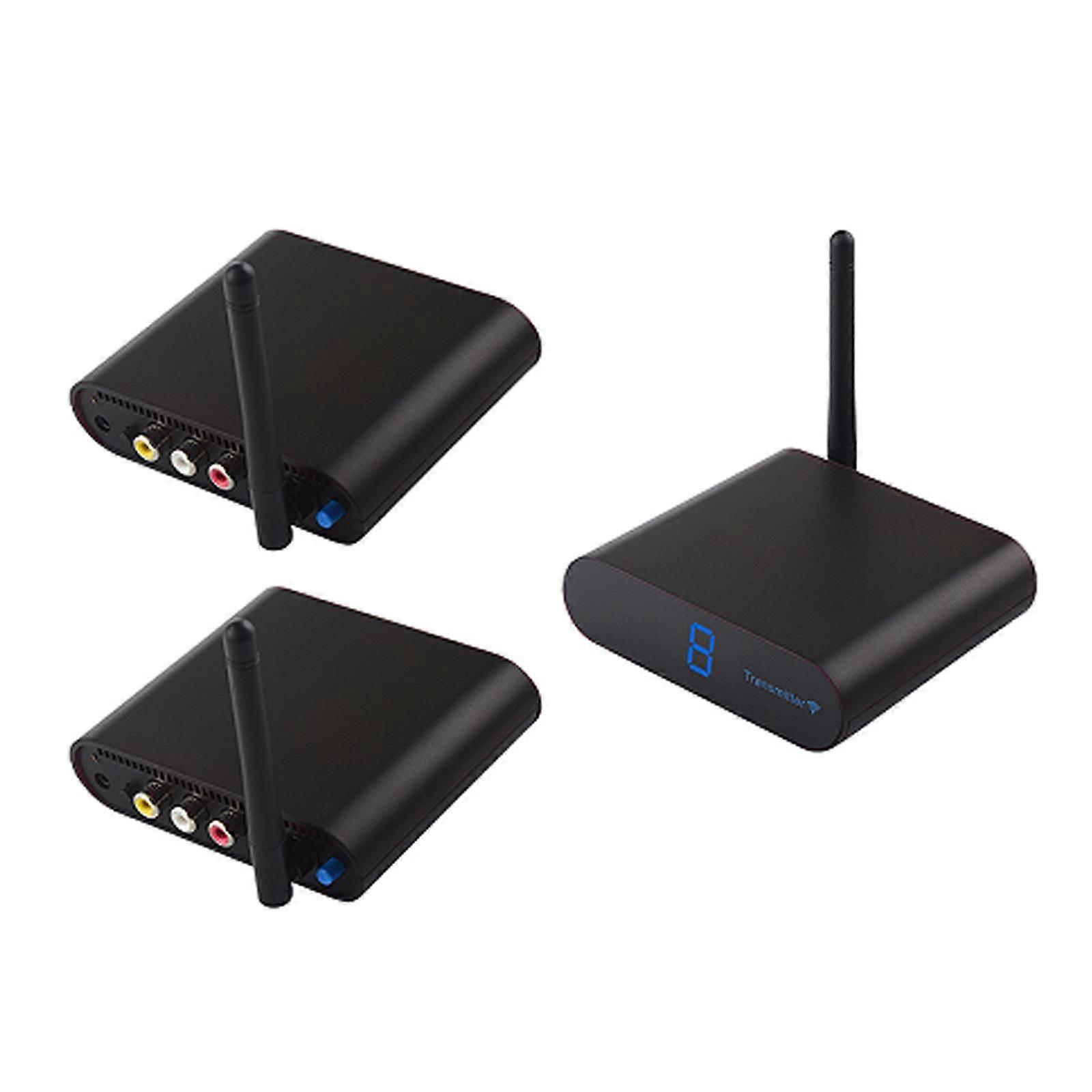 2.4GHz Wireless Audio / Video Transmitter + 2 Receiver, Distance: 200m
