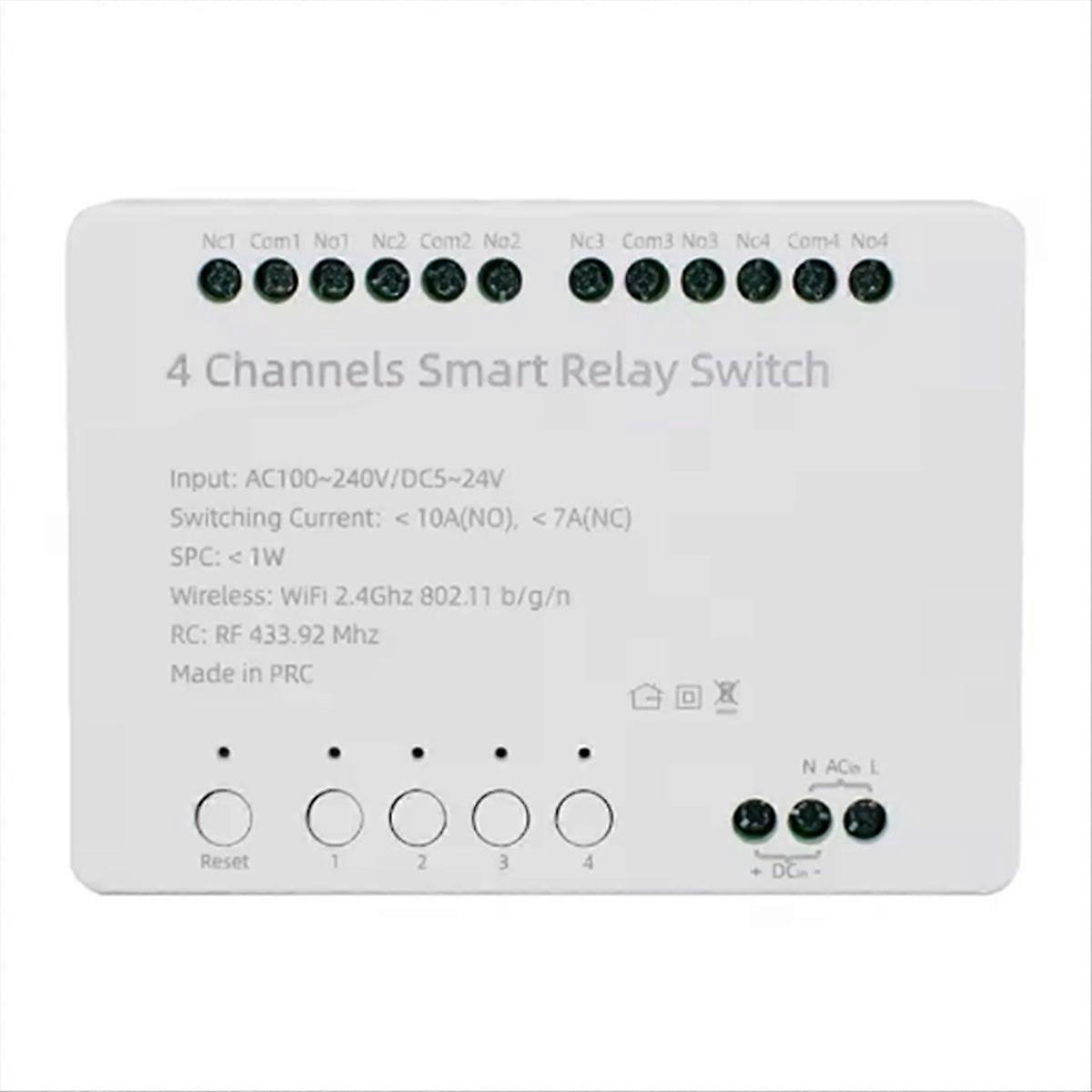 Tuya Wifi Smart Switch Modul
Tuya Wifi 4 Kanals Smart Switch Modul