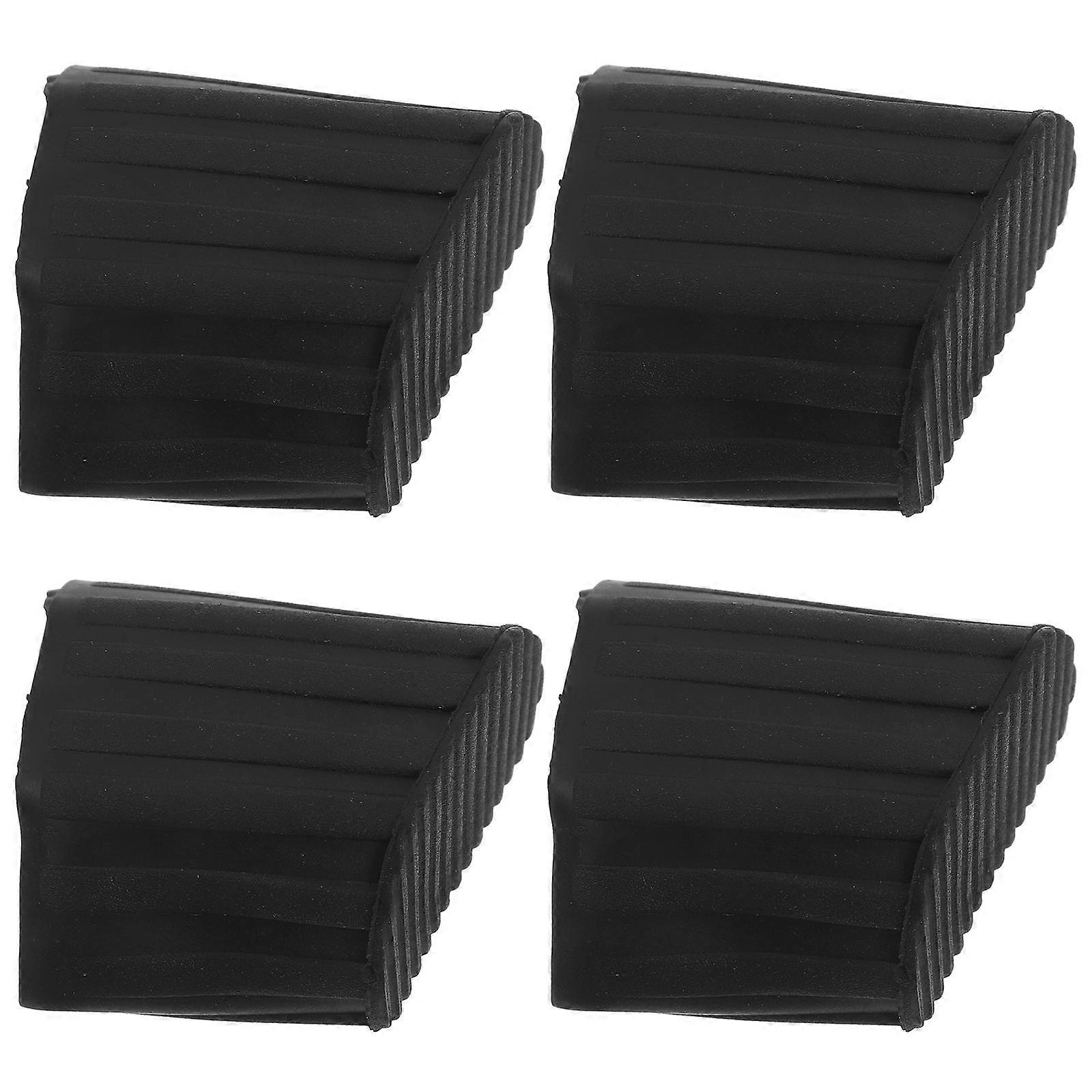 Ladder Feet Replacement Accessories 16 Pcs Non-Slip Rubber Pads For Extension Ladder Insulation Protection In Electrical Environments