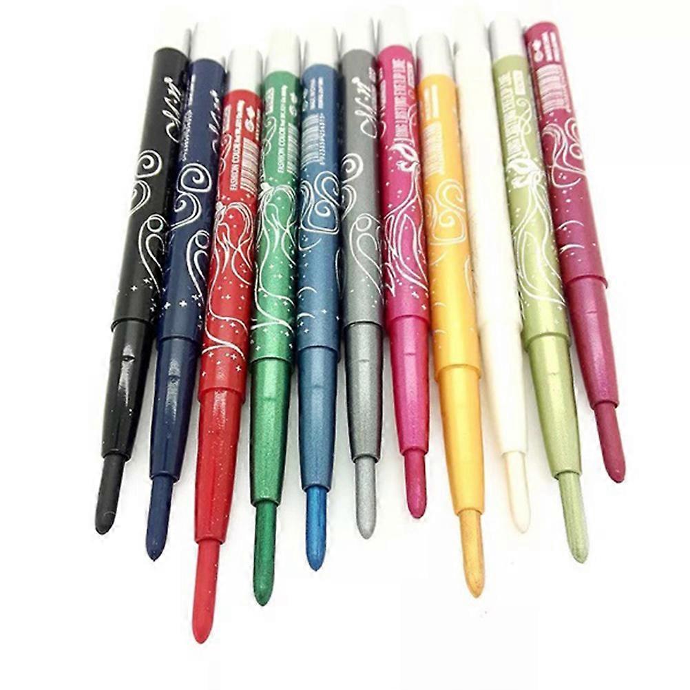 Waterproof Eyeshadow Pen Automatic Rotation for Women 12Pcs Set