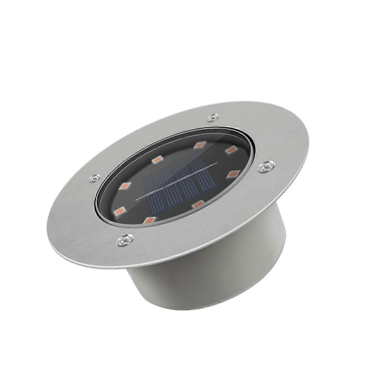 LED Solar Ground Light Solar Powered Buried Garden Pathway Light For Outdoor Lawn With Automatic Night Illumination
