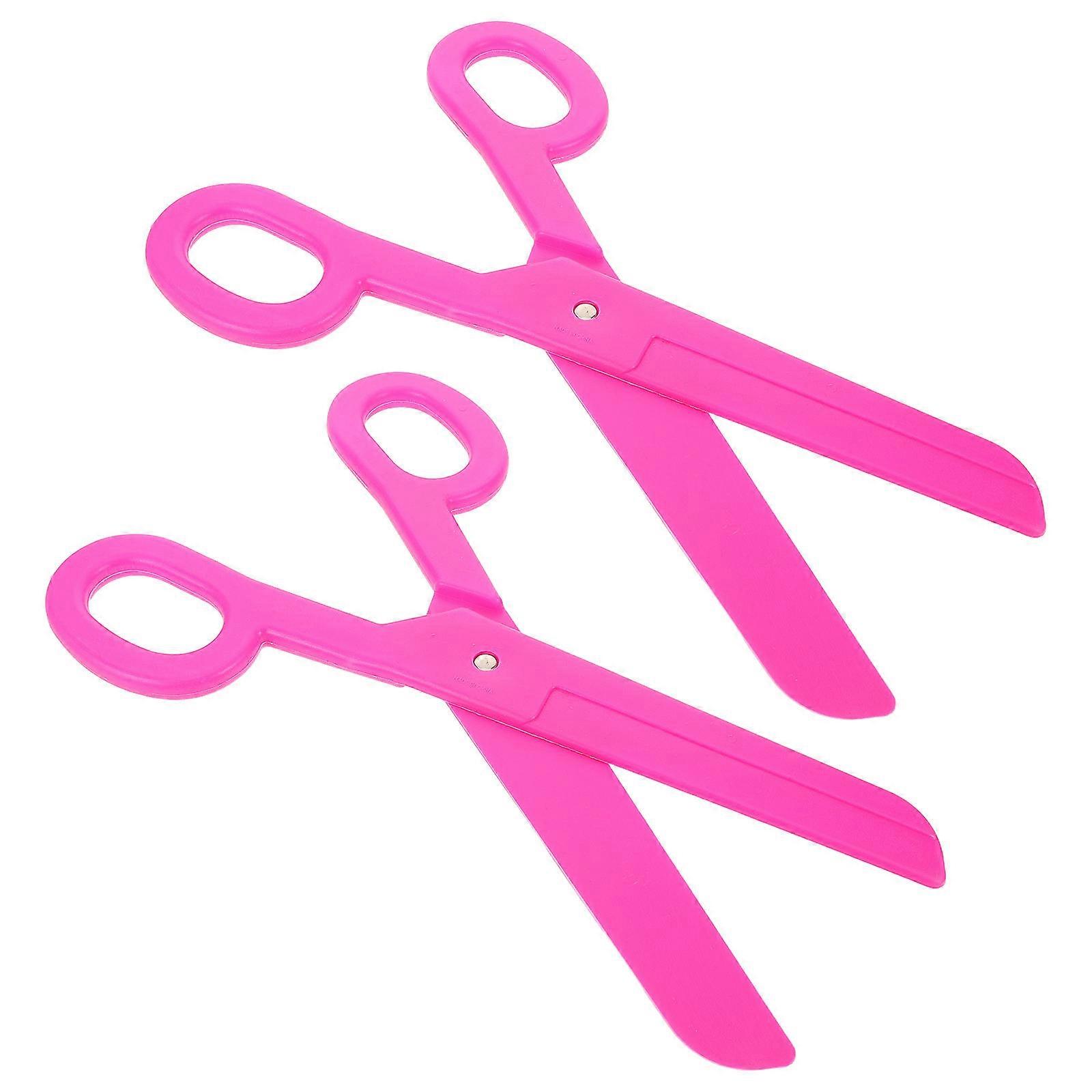 Giant Scissors Plastic Clown Props for Circus Decor and Party Use 6Pcs