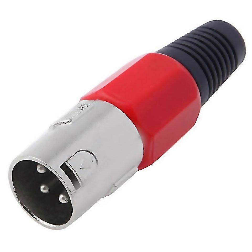 For 3-pinners XLR hannplugg mikrofonkontaktadapter