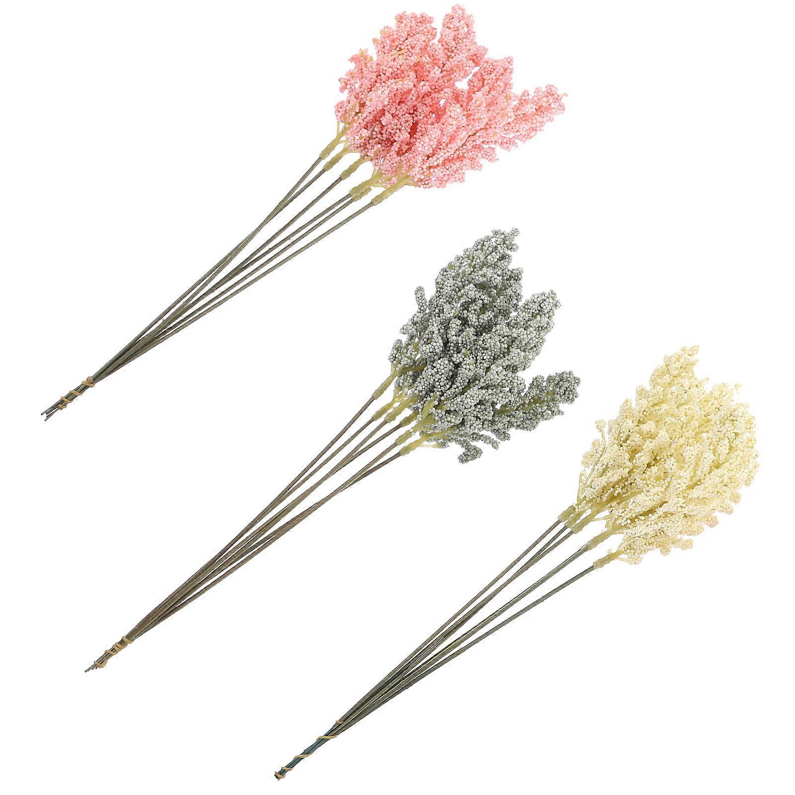 Artificial Millet Ear Rustic Decor for Home with 18Pcs Assorted Color Stems