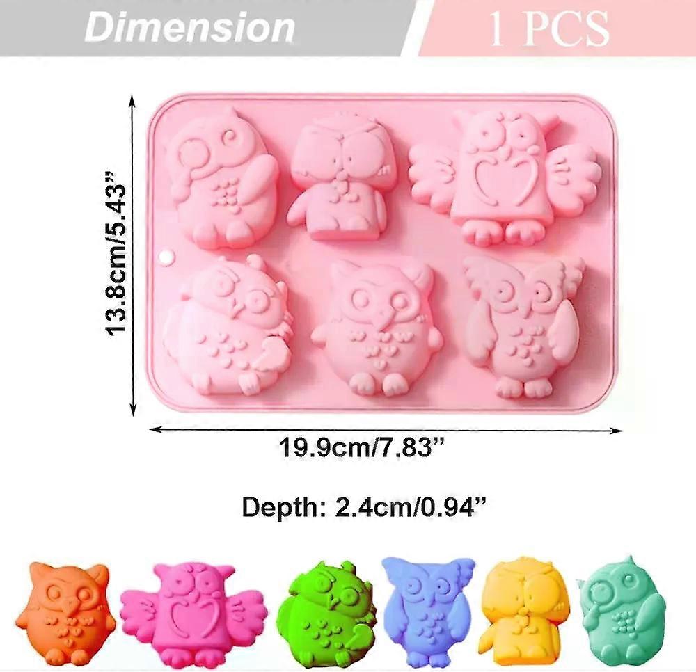Different Owl Silicone Molds for Gummy Jello Ice Cube Fondant Chocolate Mould Cake Decoration Soap Molds Silicone Baking Mold