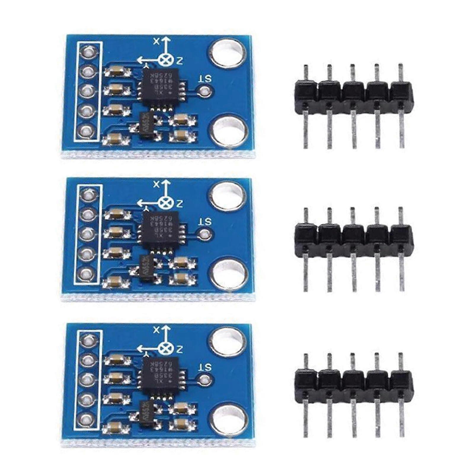 TriAxial Accelerometer Sensor Module, 3Pack, Analog Angular Transducer, Semiconductor Devices