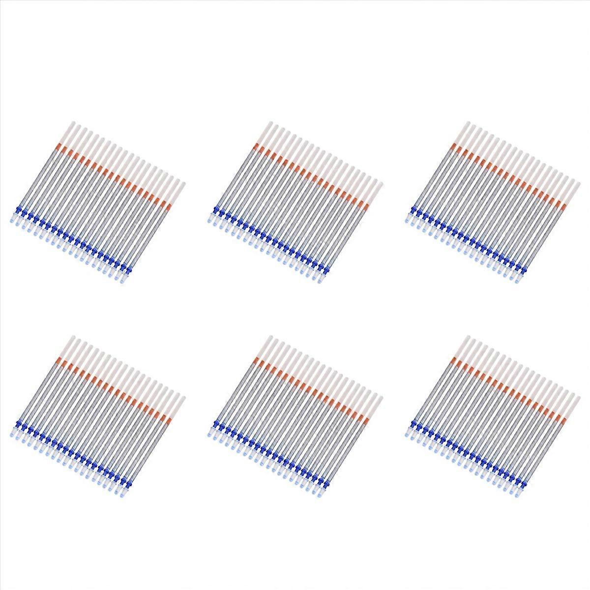 20 Pcs 0.7mm Tip Gel Silver Tone Ink Pen Refill Replacement