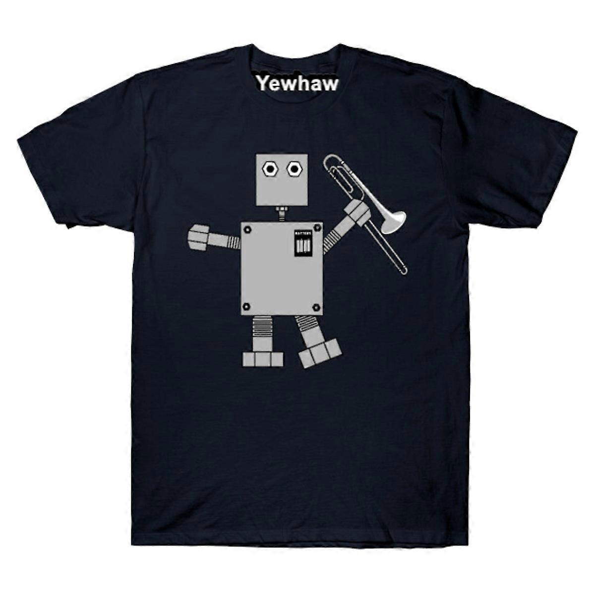 T-shirt Robot Trombone