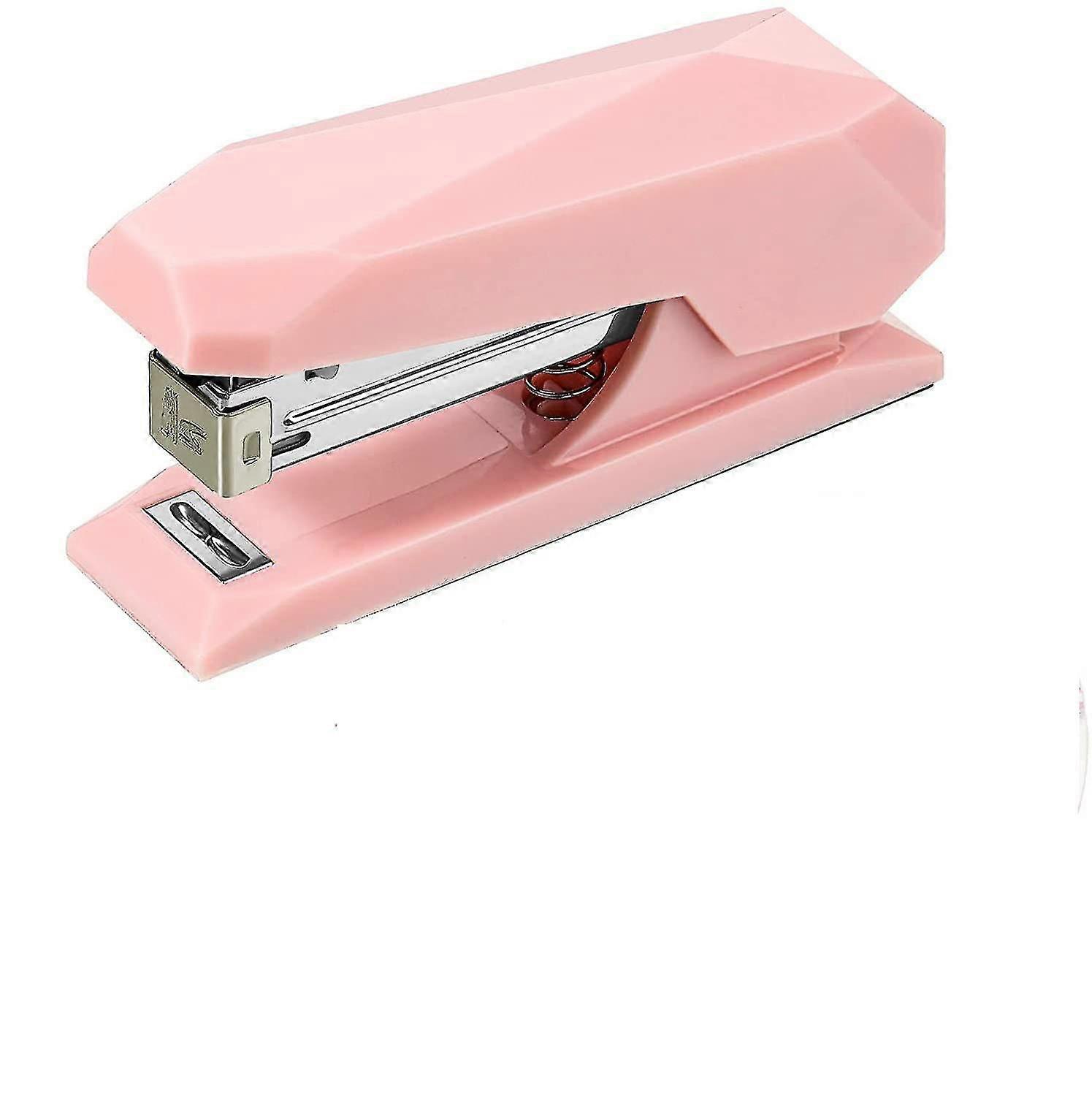 1 Desk Nonslip Stapler With 20-sheets Capacity Diamond Shape Desktop Stapling Tool And 2 Boxes Of Staplesfor Home Office School
