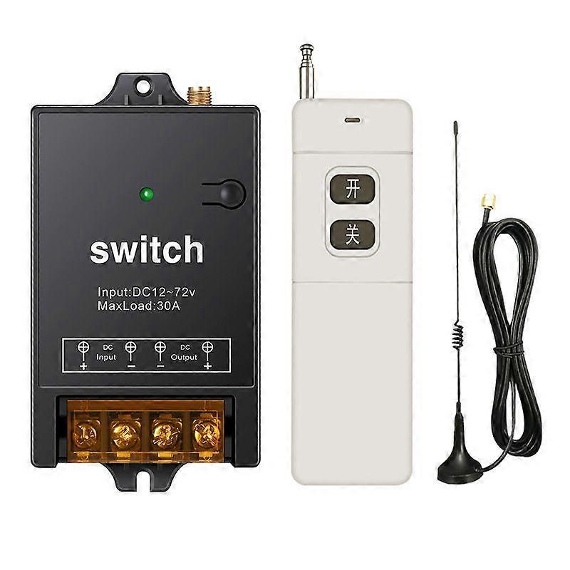 12V Single-Channel Wireless Remote Control Switch, Wiring-Free DC Water Pump, Battery Car Smart Wireless Switch