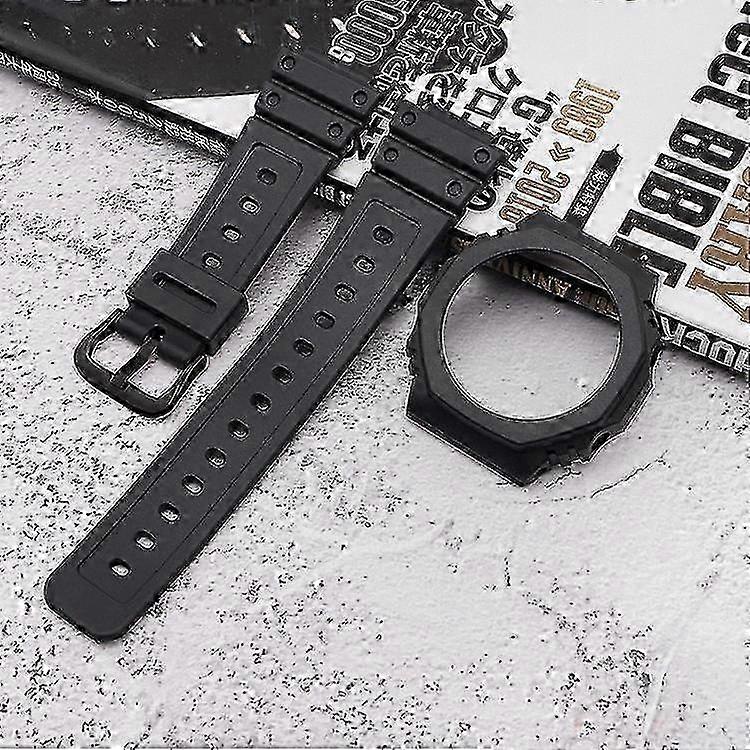 Resin Watch Strap Kit with Quick Release for GA-2100 2110 - Case & Band Replacement