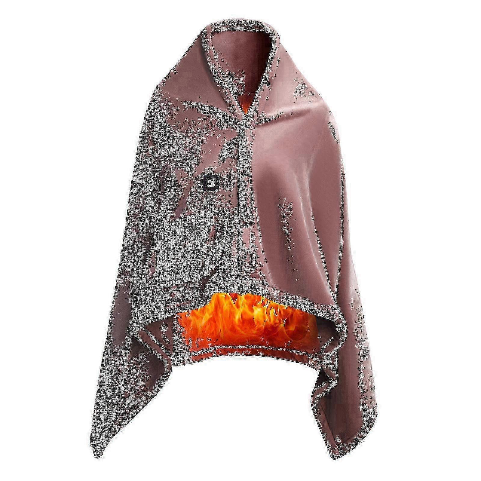 25-26 Portable Heated Blanket with Timing Function, 3 Levels, Machine Washable