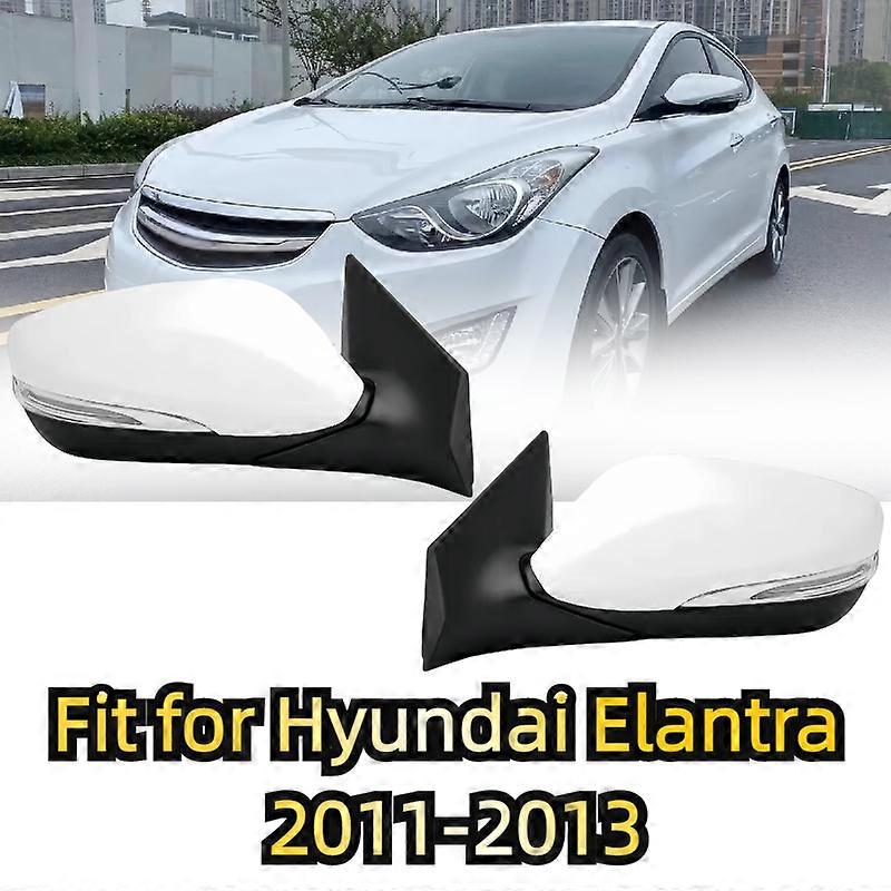 Applicable to Side Mirror Heating For Hyundai Elantra 2011-2013 Outer Rearview Mirror Turn Signal assembly Reversing Mirror Assy 6pin 8pin