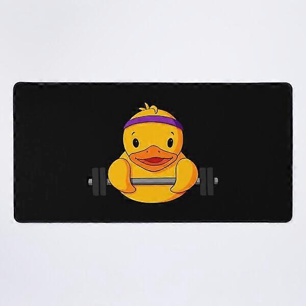 A NEW Weightlifter Rubber Duck Desk Mat