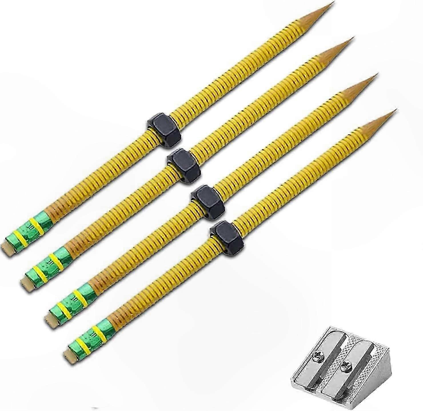 2 Pack Fidget Pencils, Wooden Twist Writing Tools, Sensory Decompression Pens with Rotating Threads for Focus and Relaxation