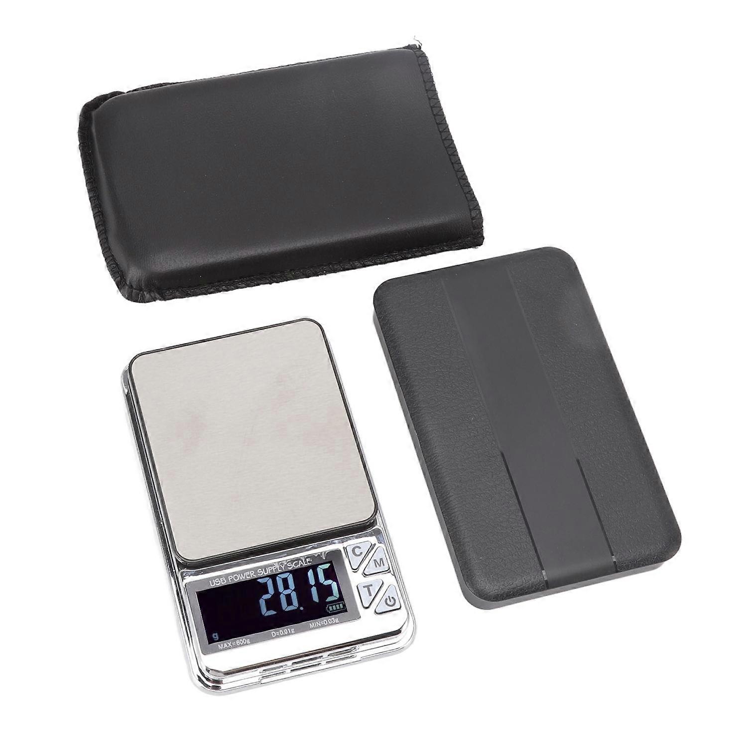 High Accuracy Digital Scale 600/0.01g LCD Display Waterproof USB Charging Electronic Scale for Kitch