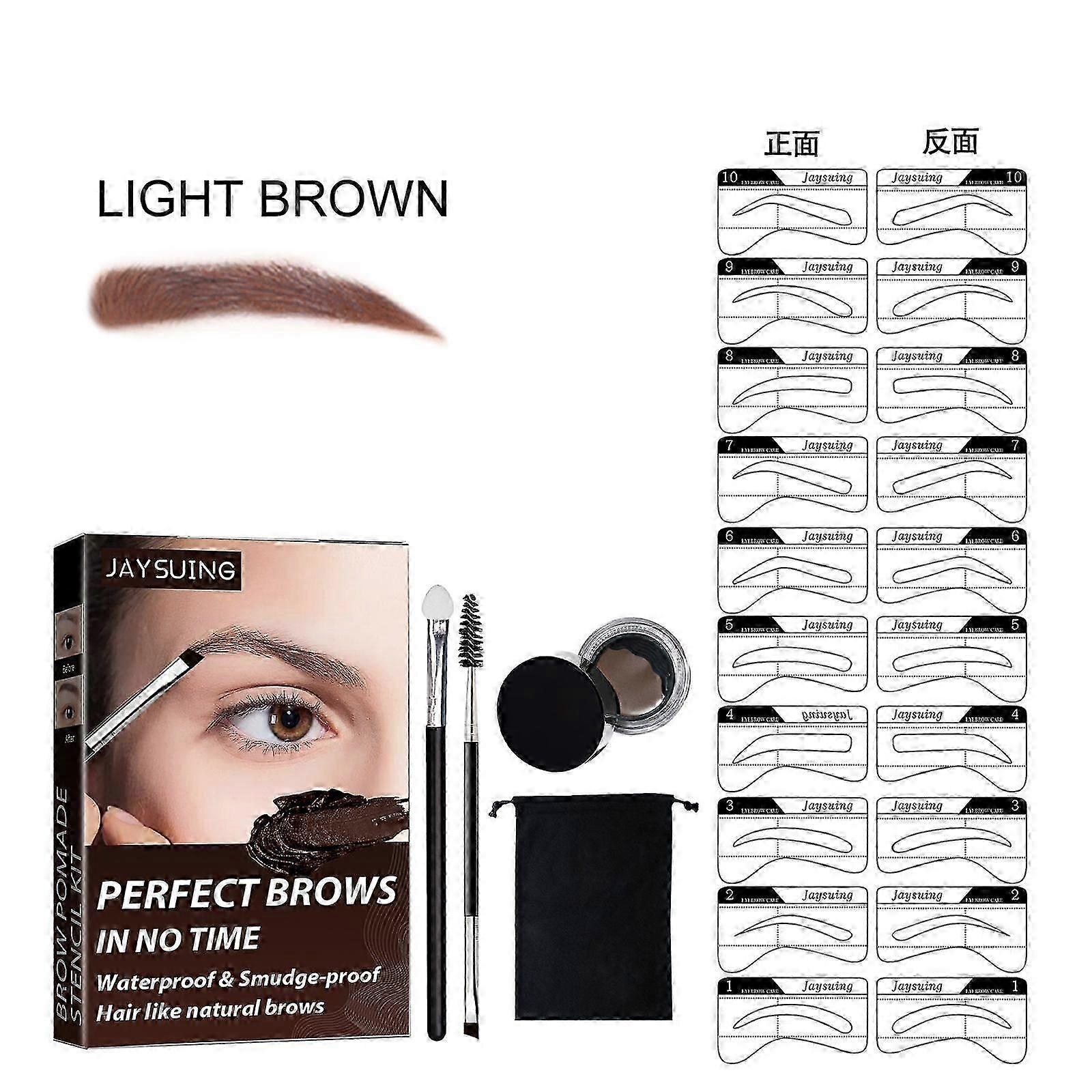 Eyebrow Cream Set, With Eyebrow Brush Self-easy Color Waterproof Lasting Makeup Not Easy To Stain Eyebrow Cream