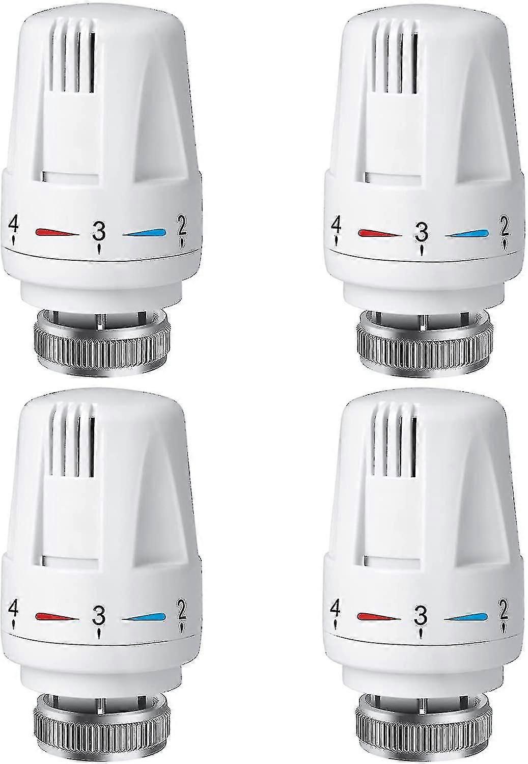 4 قطع الرادياتير ترموستاتي رئيس، ترف M30 X 1.5 الرادياتير ترموستات رئيس، الرادياتير صمام ترموستات، لنظام التدفئة المنزلية والمكتبية
