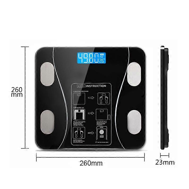 Body Fat Scale Smart Wireless Digital Bathroom Weight Scale Body Composition Analyzer Bluetooth