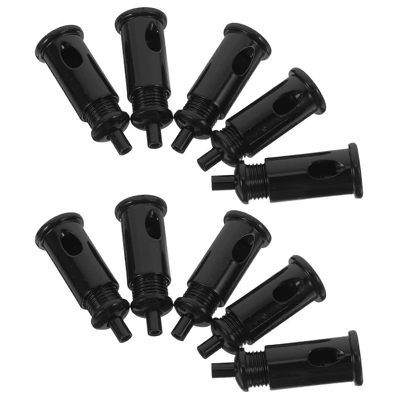 Black Wire Rope Clamp Cable Fastener for Outdoor Use 10Pcs Pack