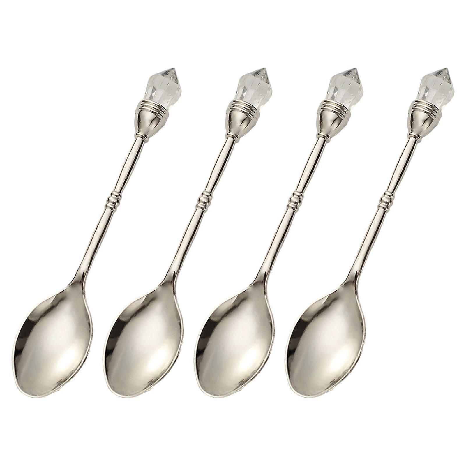 Hardened Mixture Stir Stick with Traditional Design for Daily Coffee Enthusiasts  Silver