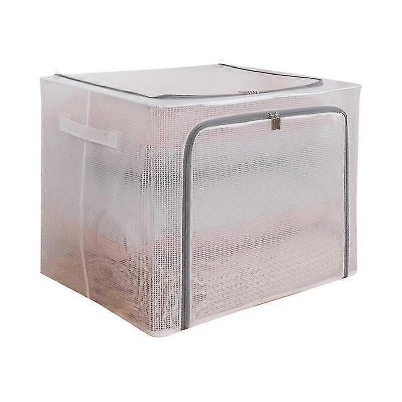 Transparent Steel Frame Storage Box Nylon Mesh Foldable Storage Box