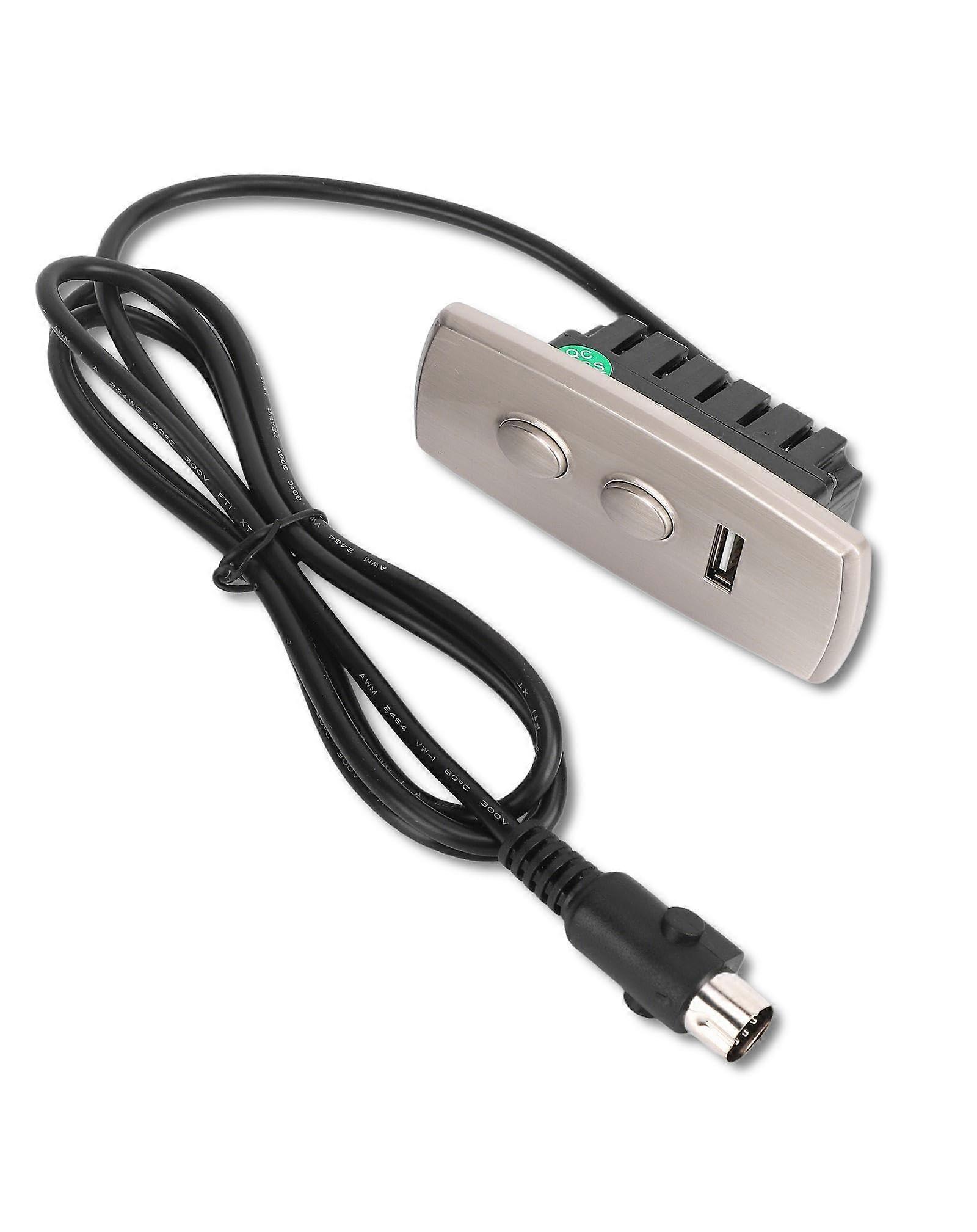 Switch Controller for Electric Sofa ABS Material USB Charging Port 2 Button 5Pin Interface Easy Install