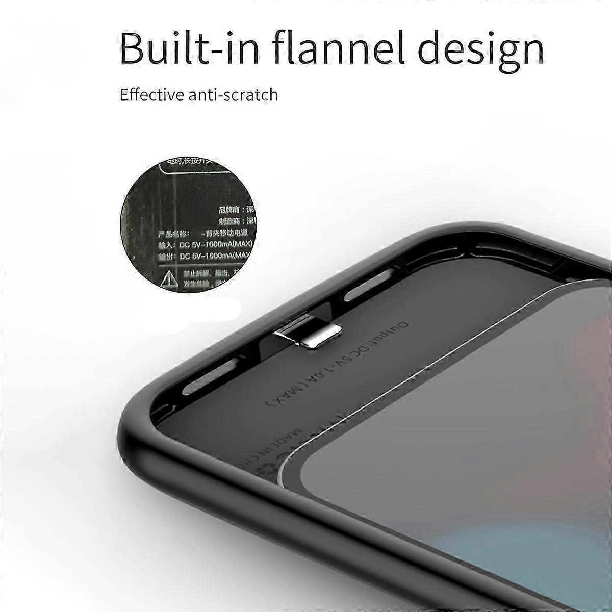 C88 iPhone 13 Pro Max 8500mAh Rechargeable Battery Case,TPU/ABS Charging Shell with MagSafe,Audio