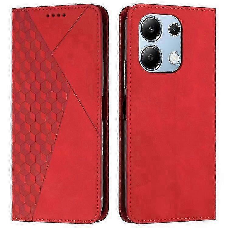 Compatible For Xiaomi Redmi Note 13 4G Case Drop-resistant PU Leather Folio Stand Phone Protector