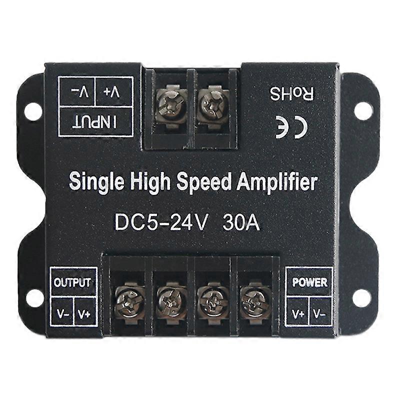 LED Strip Amplifier 30A DC5V -24V Single High Speed Amplifier for Single Colour LED Strip Power Repeater Controller