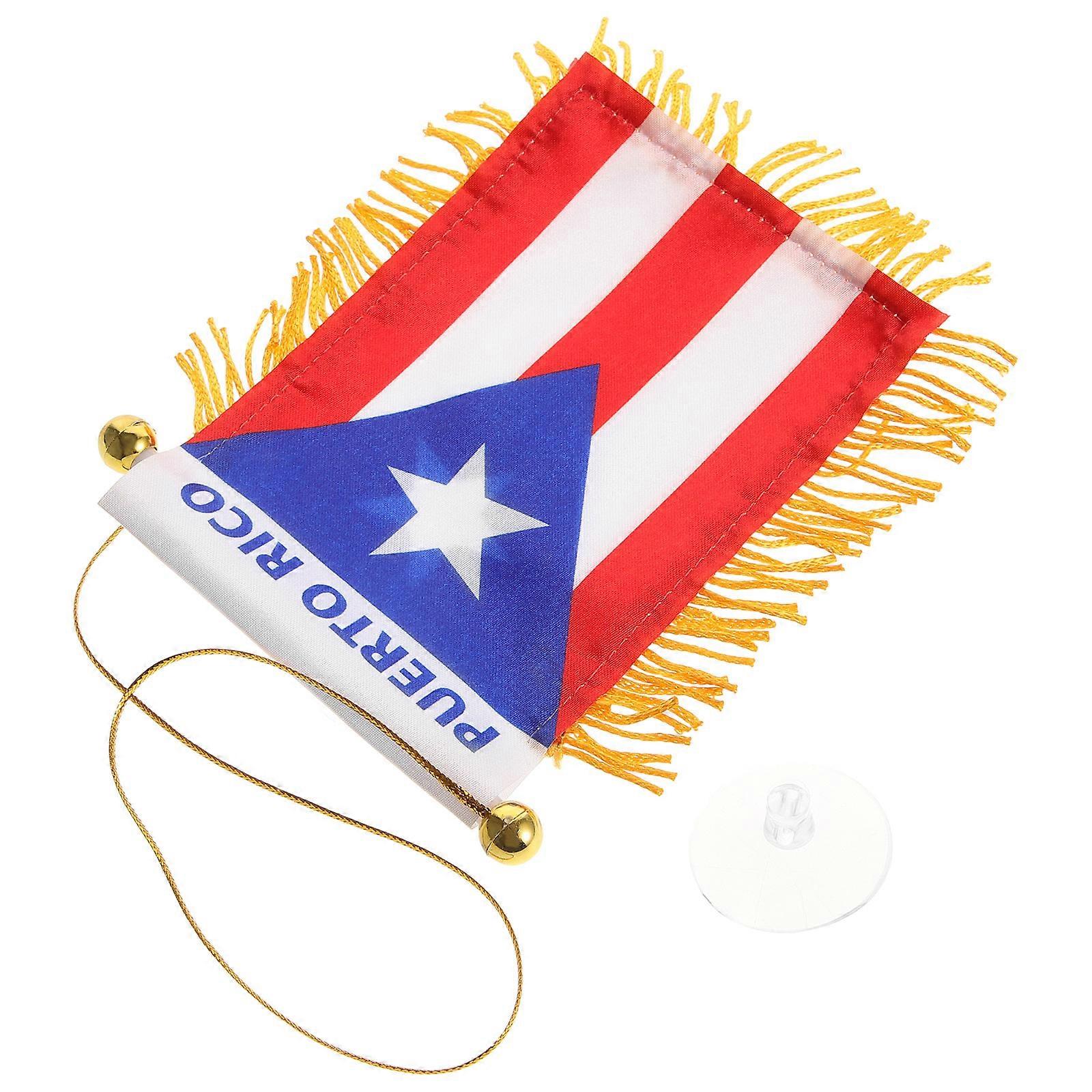 Multicolor Car Hanging Flag Ornament for Rearview Mirror