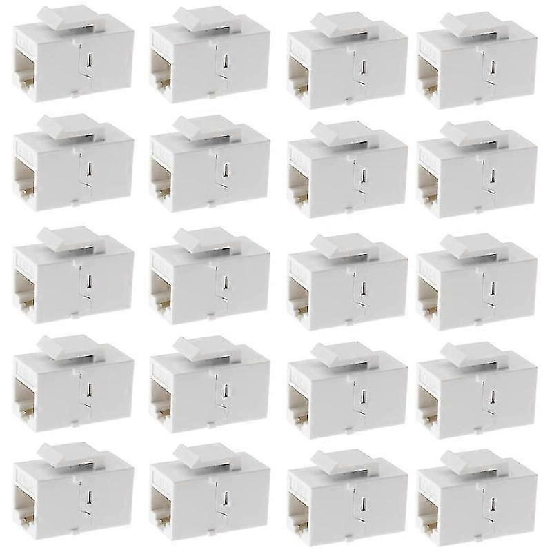 Ethernet Keystone Connector, 20-Pack Cat6 RJ45 Keystone Jack Inline Female Connectors YC