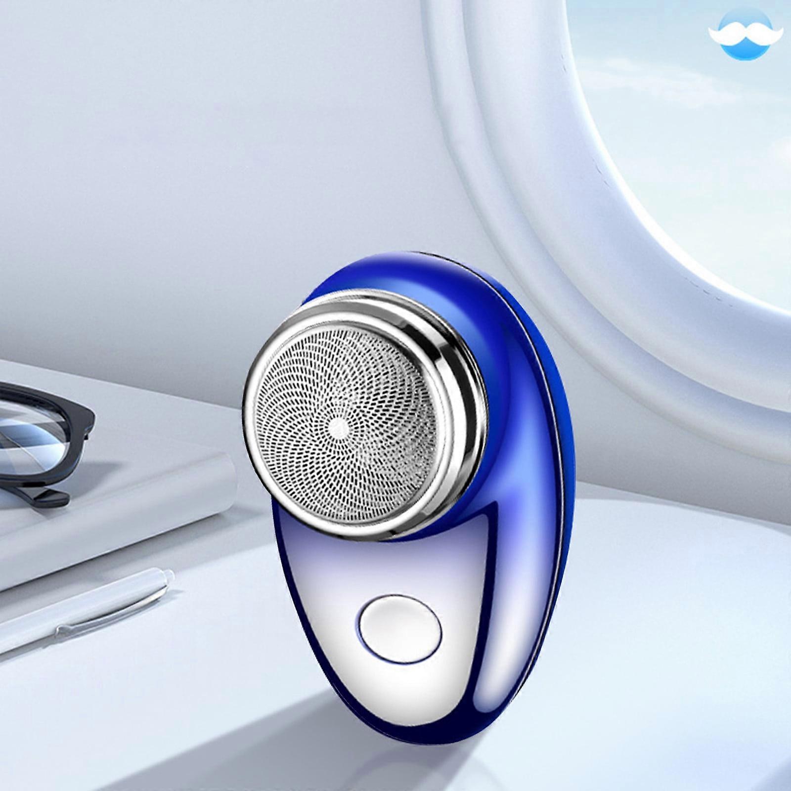 Fnyoxu Electric Shaver for Men, Pocket Size Mini Portable, Wet/Dry, USB Rechargeable, One-Button Use, compatible with Home & Car