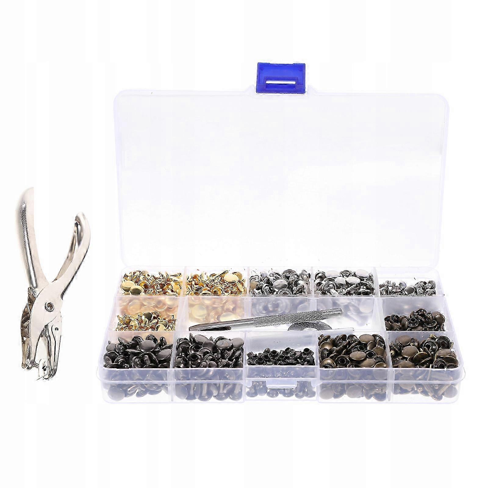 Crafting Rivet Set Metal Hole Punches Rivets Leather