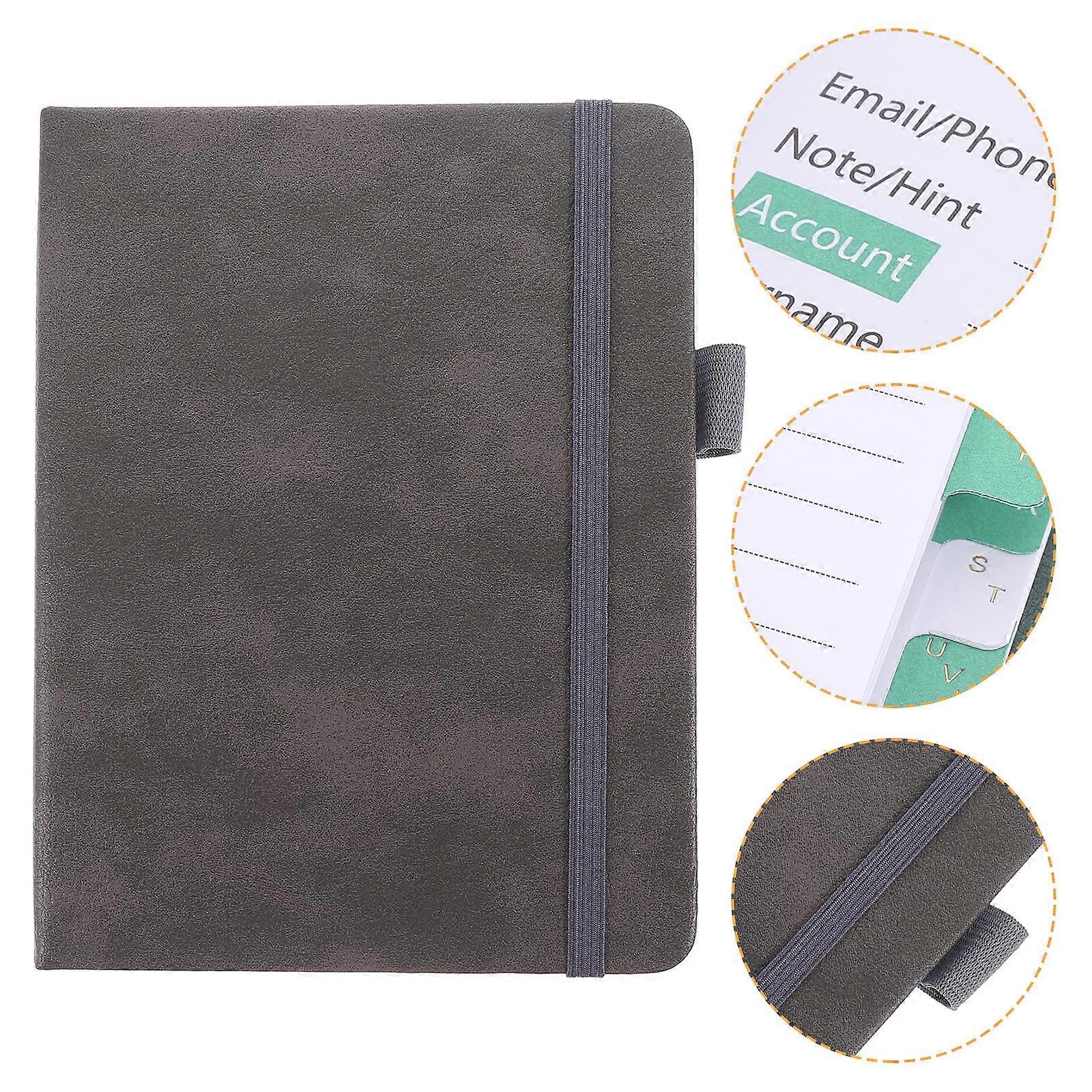 Phone Book For Phone Numbers Address Organizer Grey Portable Storage 1Set