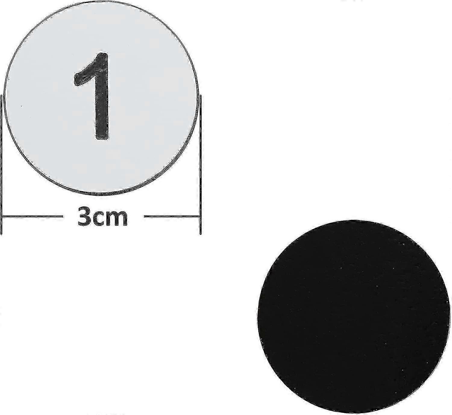 Engraved plastic ID tags for easy identification - no hole version