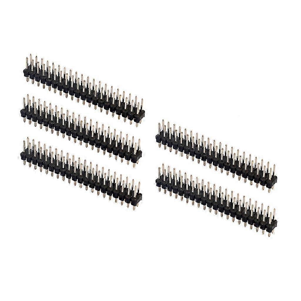 5Pcs Break-away 0.1" 2x20-pin Strip Dual Male Header for Raspberry Pi Zero GPIO