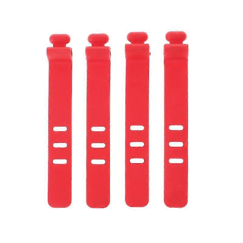 4 Pack Portable Cable Winder for Cellphone Headphone Silicone Data Cable
