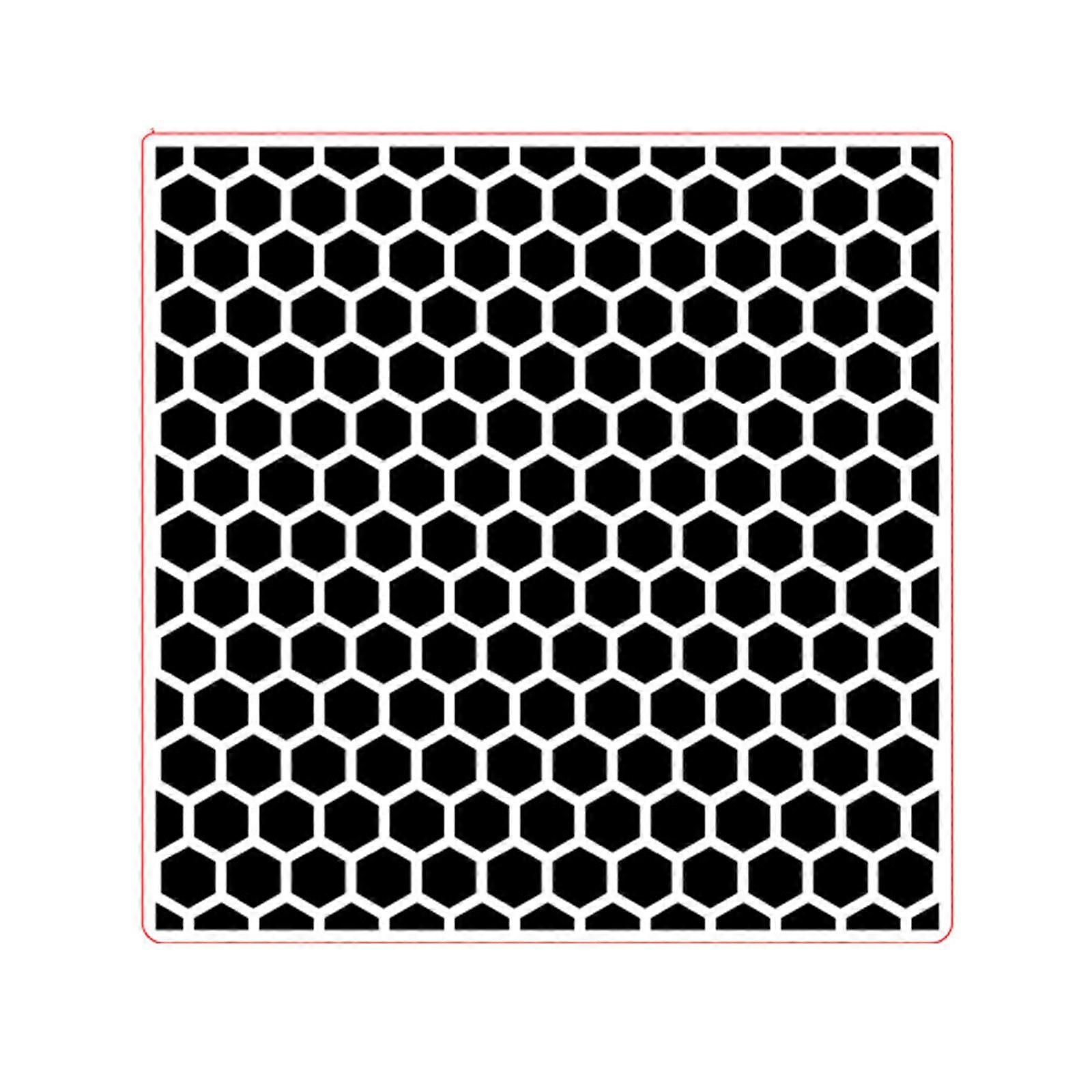 Honeycomb Textured Plastic Embossing Folder 6x6Inch Paper Embossing Templates Stencils for Card Making Scrapbooking Multicolor