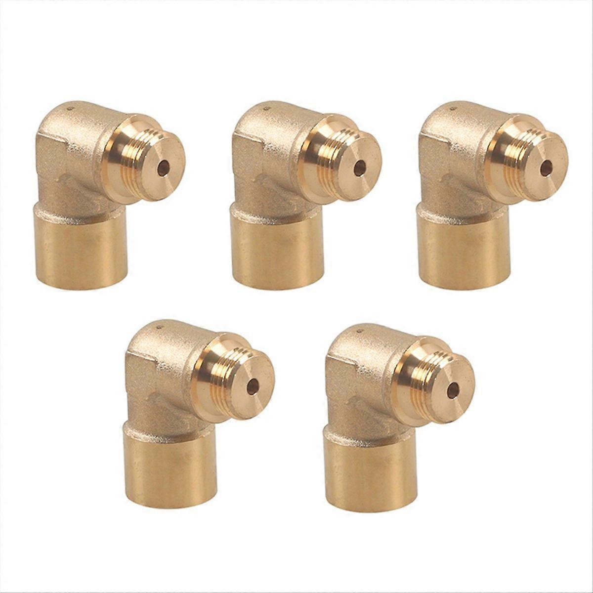 5PCS M18x1.5 90 Degree Car Oxygen Sensor Extender Brass Oxygen Sensor