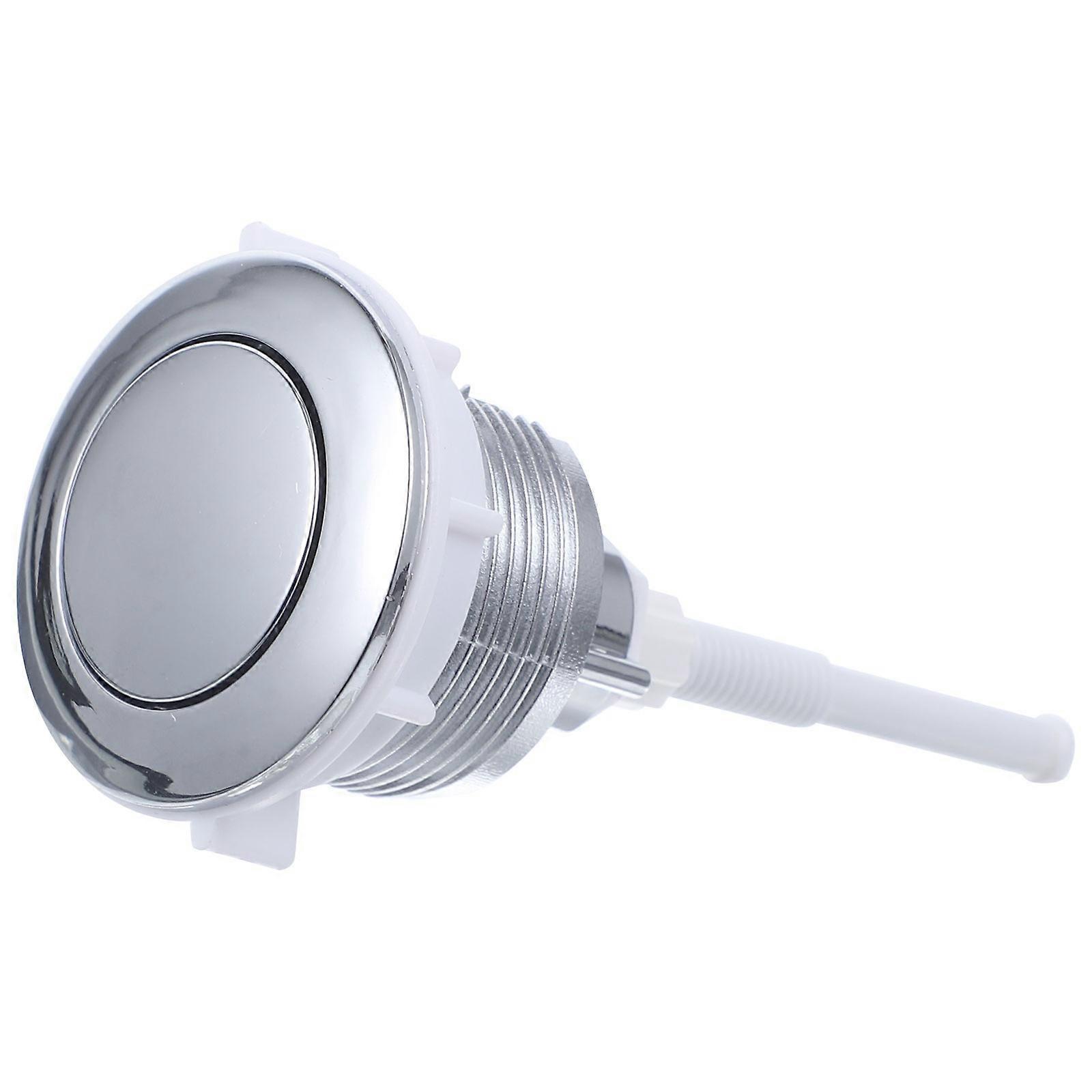 Toilet Water Tank Button Electroplating Single-button Toilet Flush Valve