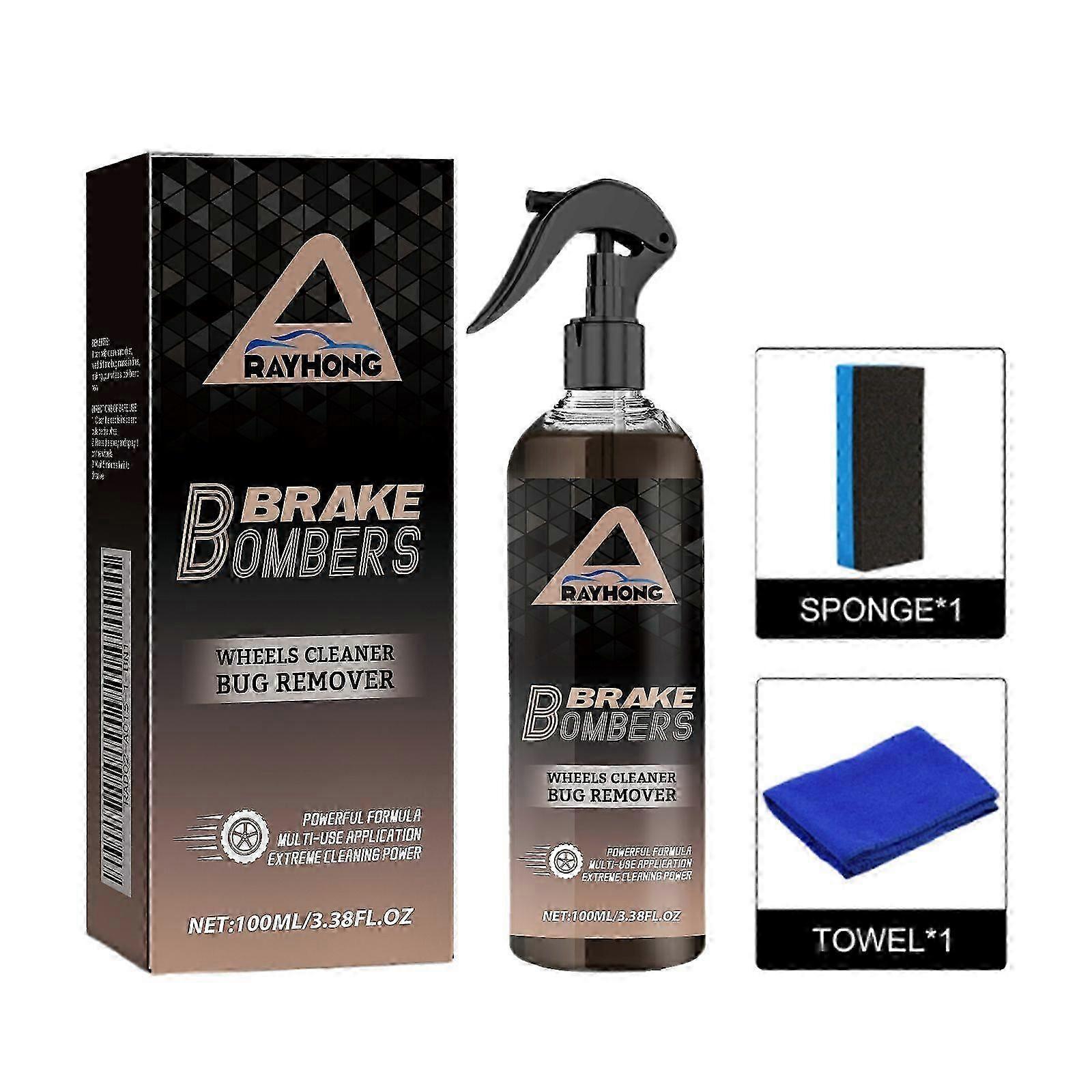 Brake Bombers Car Brake Disc Rust Remover  Wheel Cleaner  Easy SprayOn Polishing for Noisy, Rusty, and Dirty Wheels  Safe for All Wheel Types, Resto