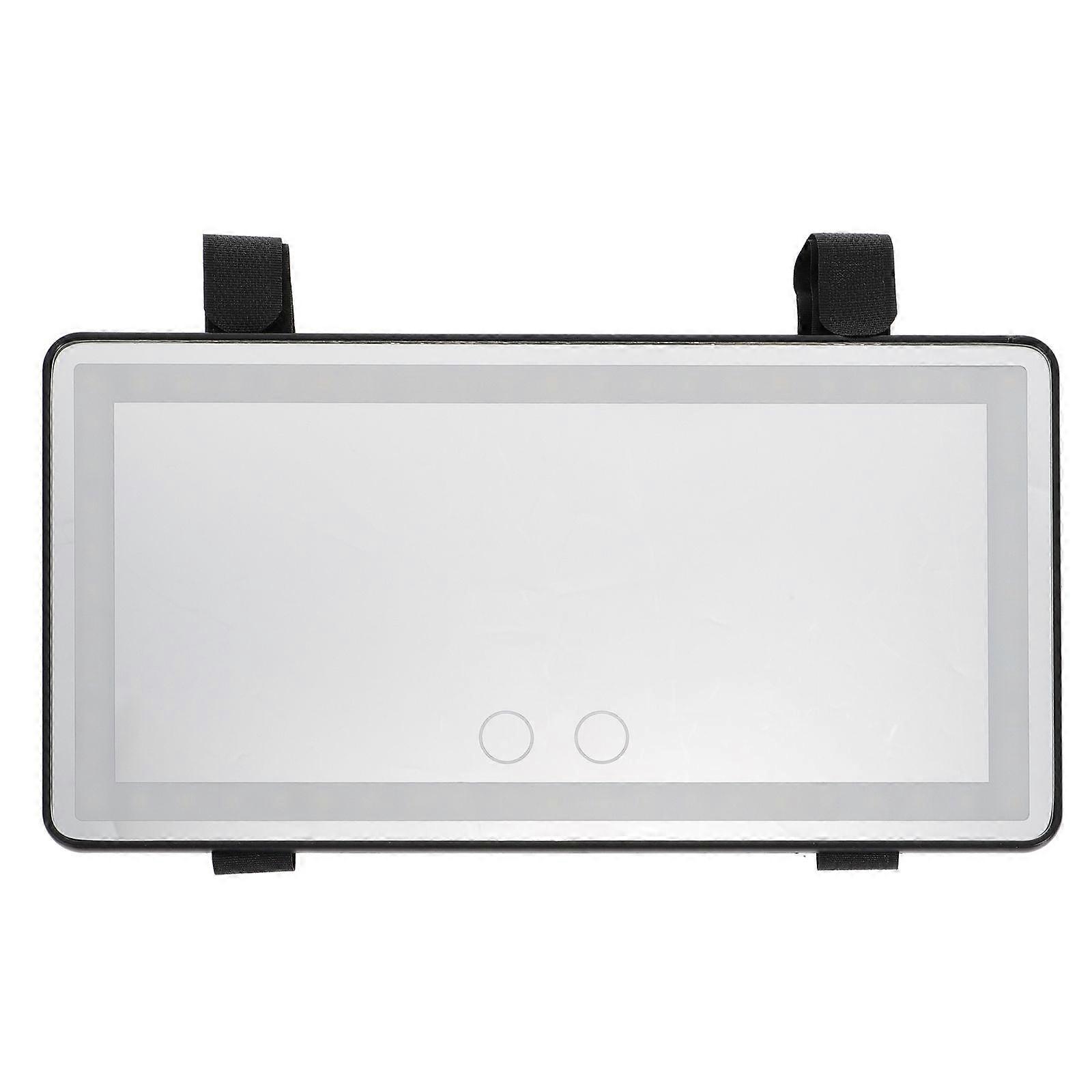 1Pc Universal LED Car Interior Mirror Touch Switch Makeup Mirror Sun Visor Mirror