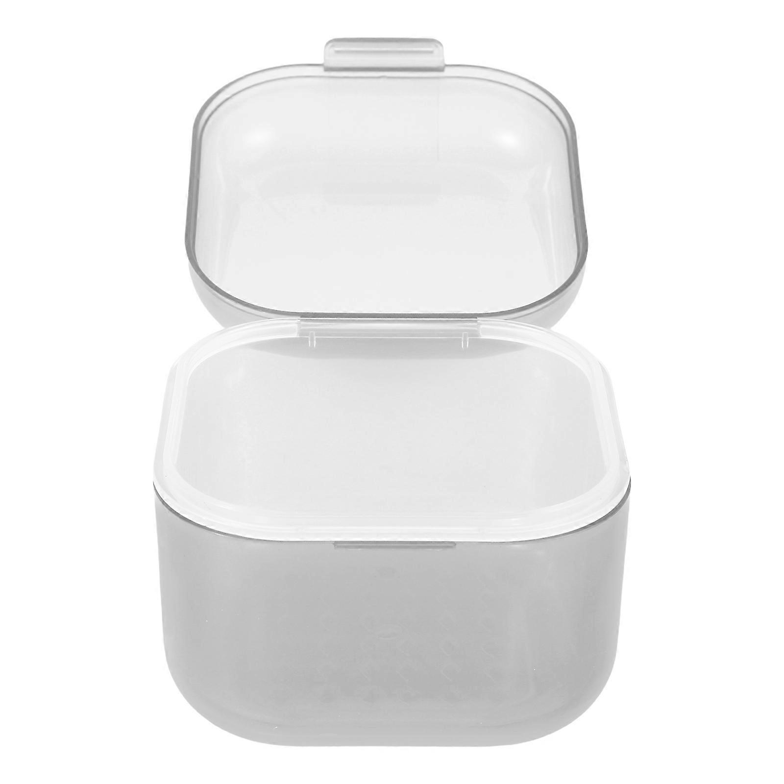 Black Nail Soaking Box for Manicure Tools Cleaning with 3Pcs Trays