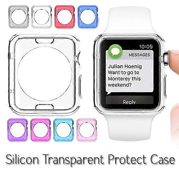 Compatible with Apple Watchwith Apple Watch 38mm - ProGuard Original Case (Silicone) CRYSTAL Dark Blue