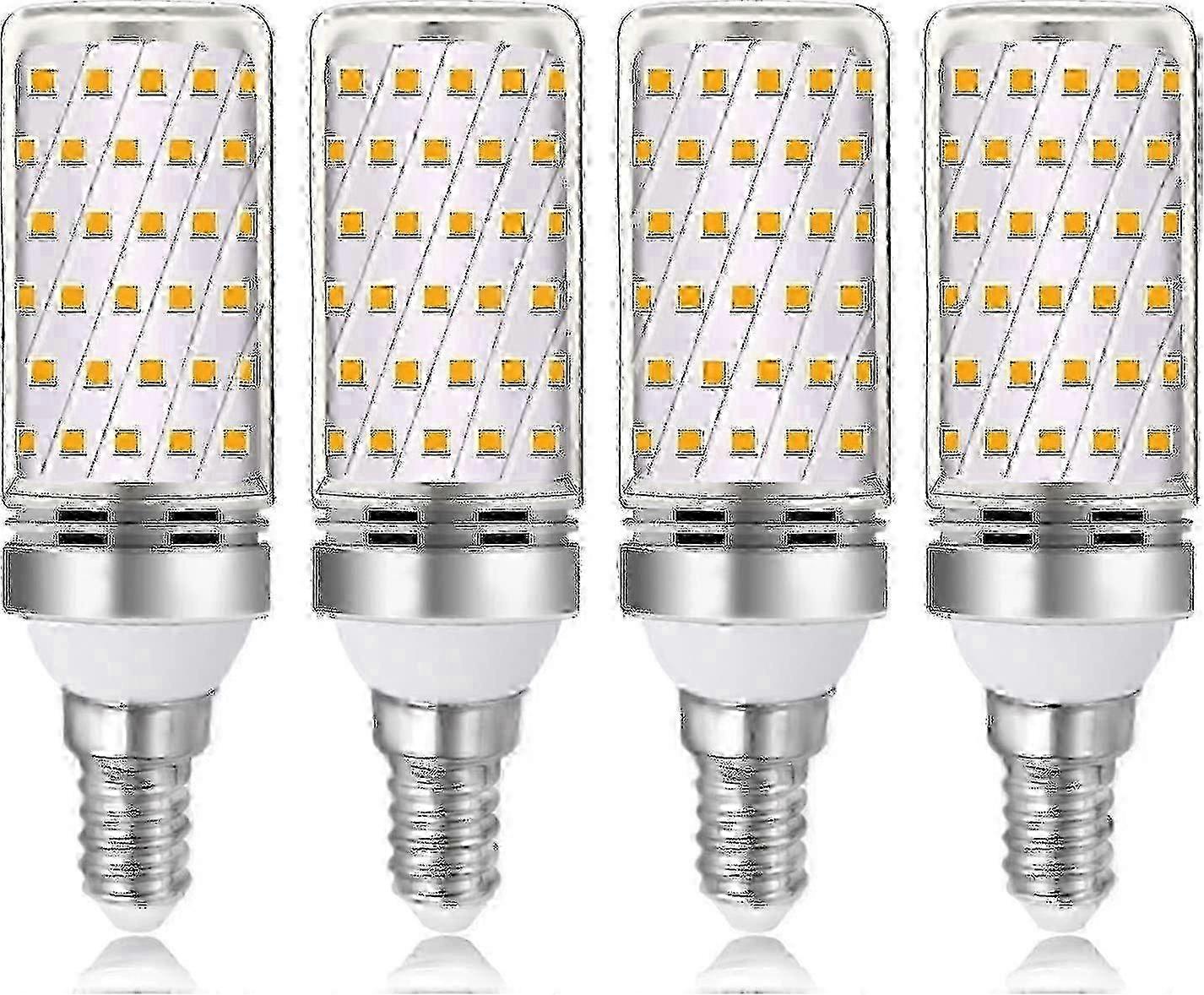 LED E14 Bulbs, 16W Warm White 3000K, Halogen Equivalent 1600LM, Non-Dimmable, 4-Pack