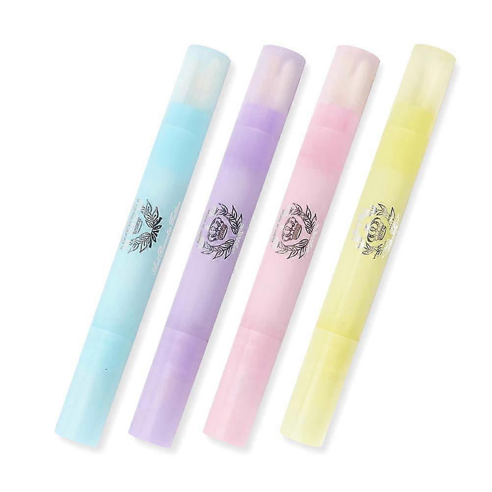 4Pcs Refillable Nail Polish Corrector Pen Set for Precise Polish Cleanup with Replacement Tips