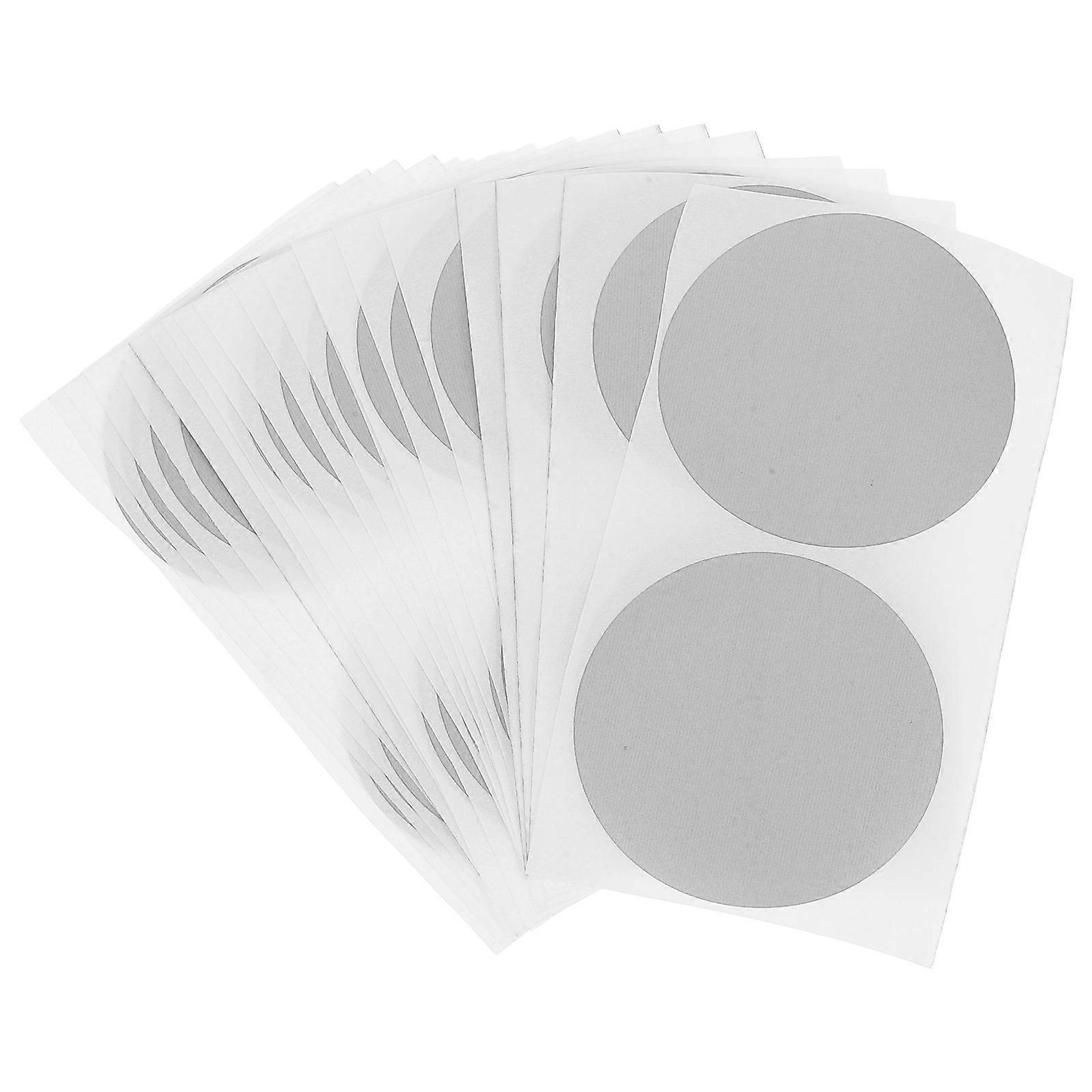 Scratch Off Tickets Round DIY Prize Labels for Party Fun 20 Sheets Silver