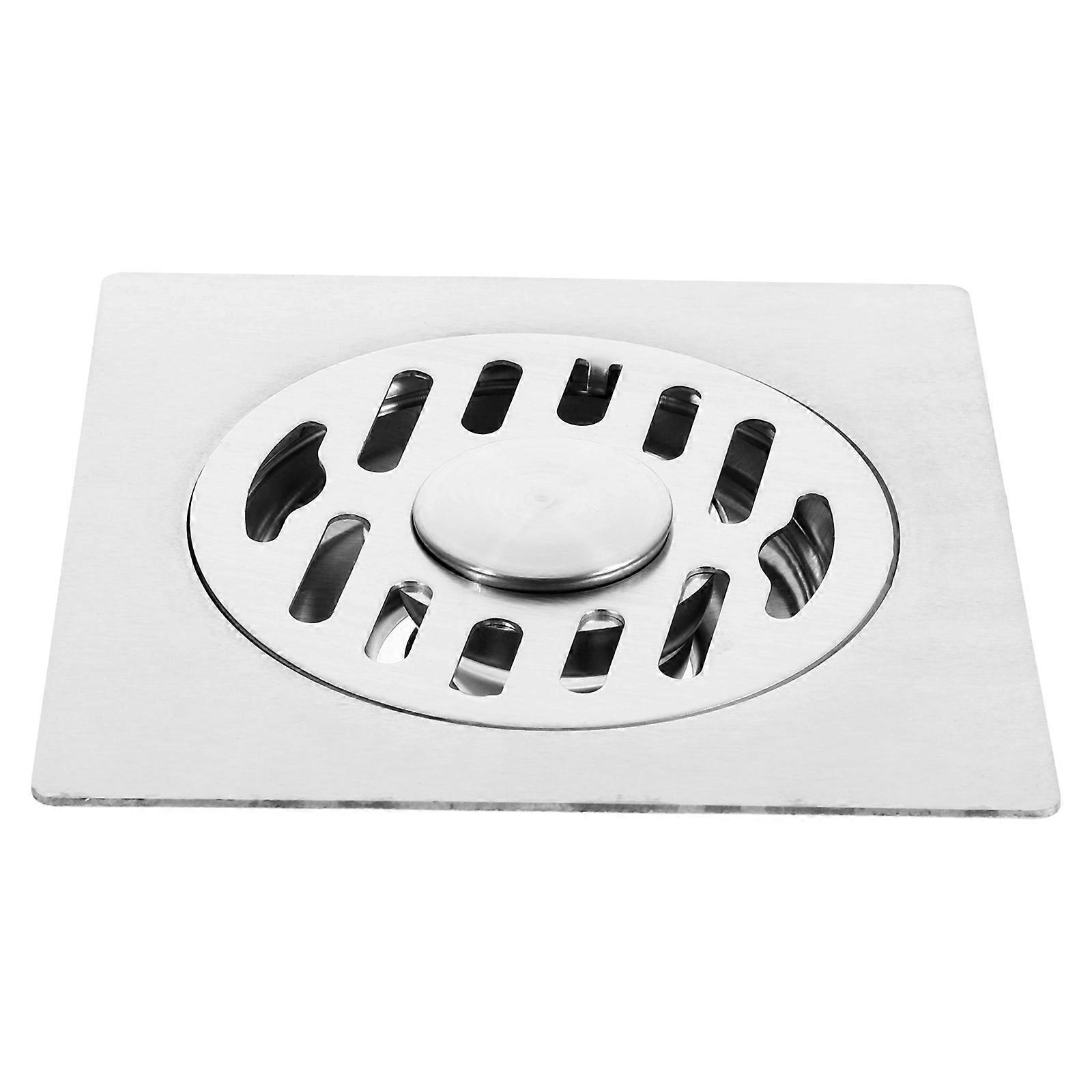 Silver Bathroom Floor Drain Stainless Steel Strainer for Drainage